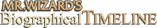 Mr. Wizard's Biographical & Timeline Banner